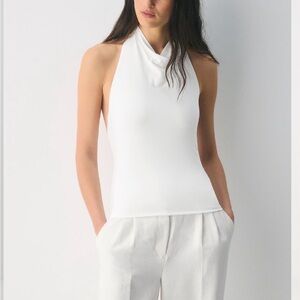 Aritzia White Sleeveless Top